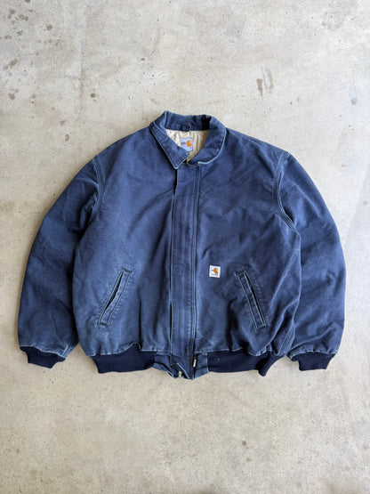 Vintage Faded Blue Santa Fe Carhartt Jacket - XL