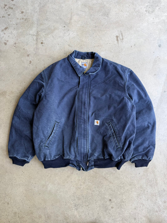 Vintage Faded Blue Santa Fe Carhartt Jacket - XL