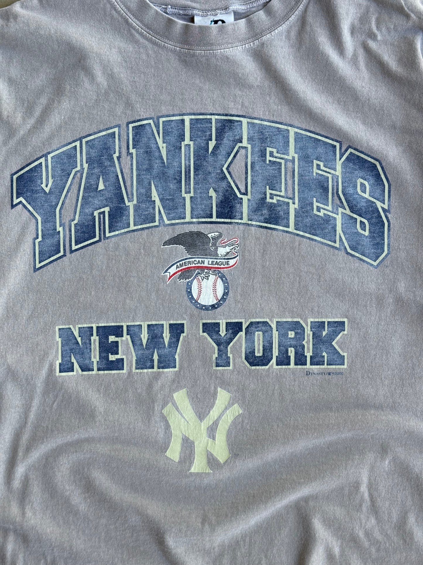 Vintage Cropped & Faded Yankees Tee - XL