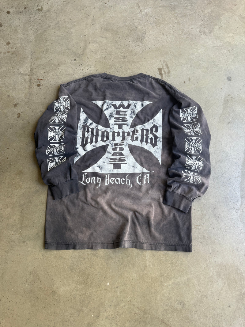 Vintage Faded West Coast Choppers Long Sleeve Tee - L