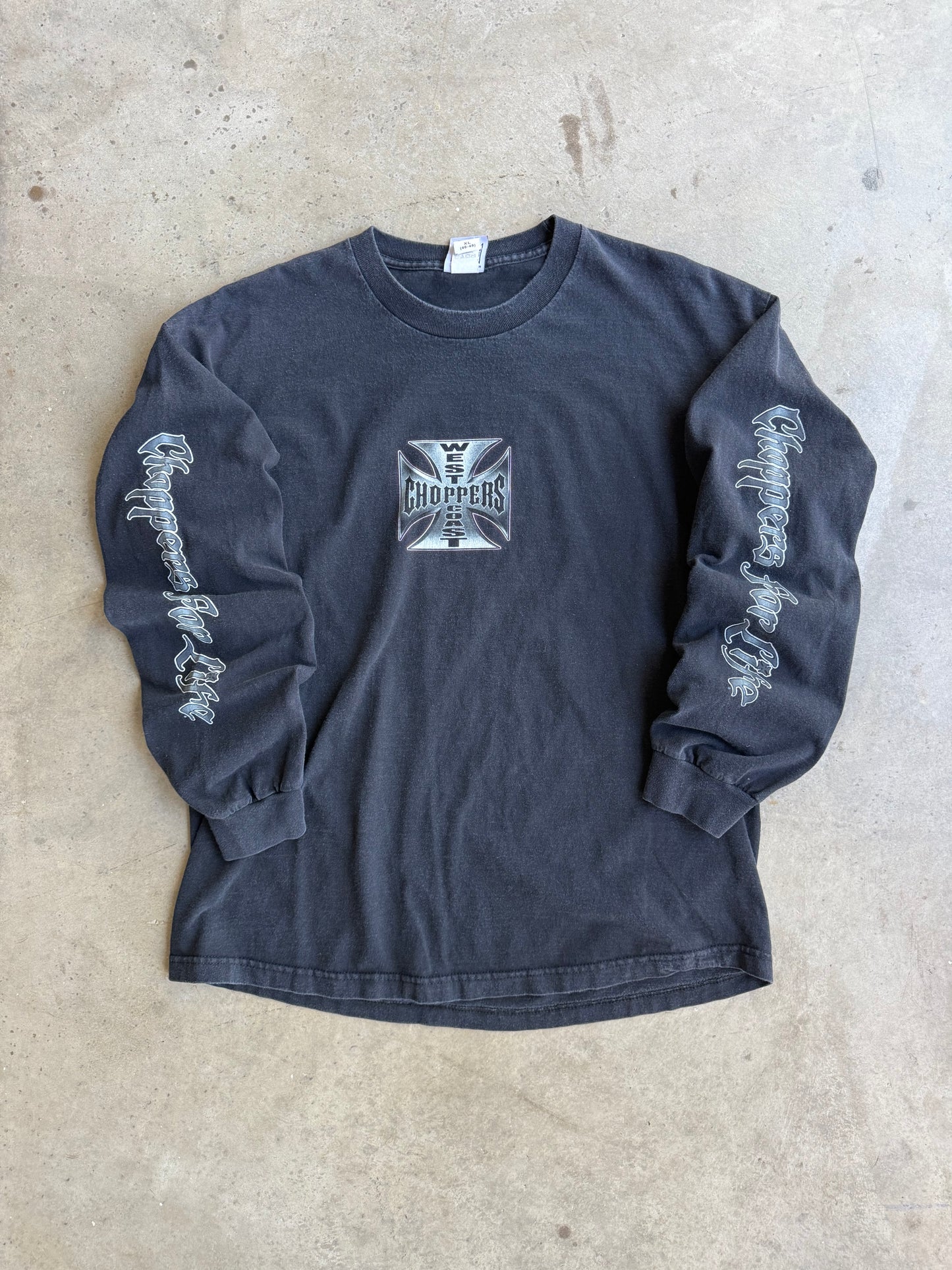 Vintage Purple West Coast Choppers Long Sleeve Tee - XL