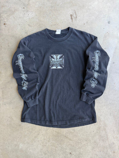 Vintage Purple West Coast Choppers Long Sleeve Tee - XL