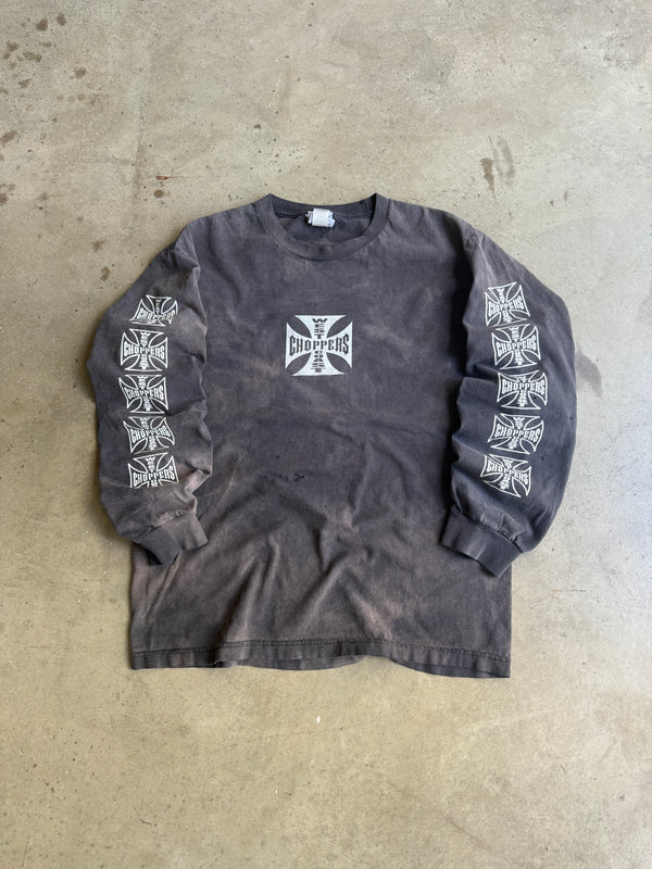 Vintage Faded West Coast Choppers Long Sleeve Tee - L