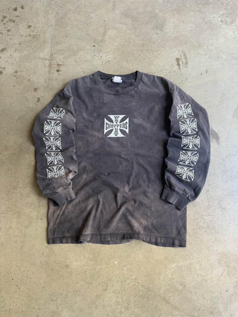 Vintage Faded West Coast Choppers Long Sleeve Tee - L