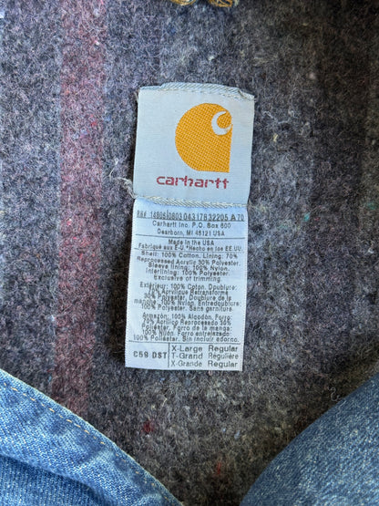 Vintage Denim Carhartt Chore Coat - XL