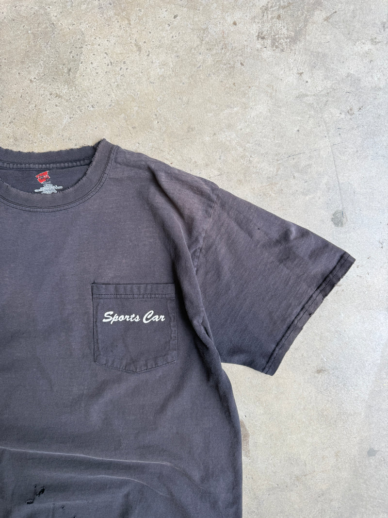 Vintage Faded/Thrashed Porche Stuttgart Tee - M