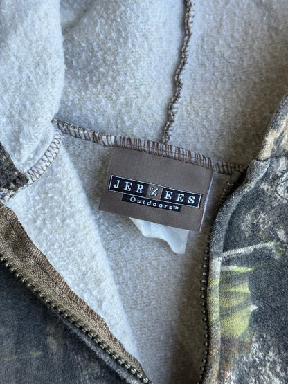 3 Vintage Camo Zip Up Hoodie - XXL