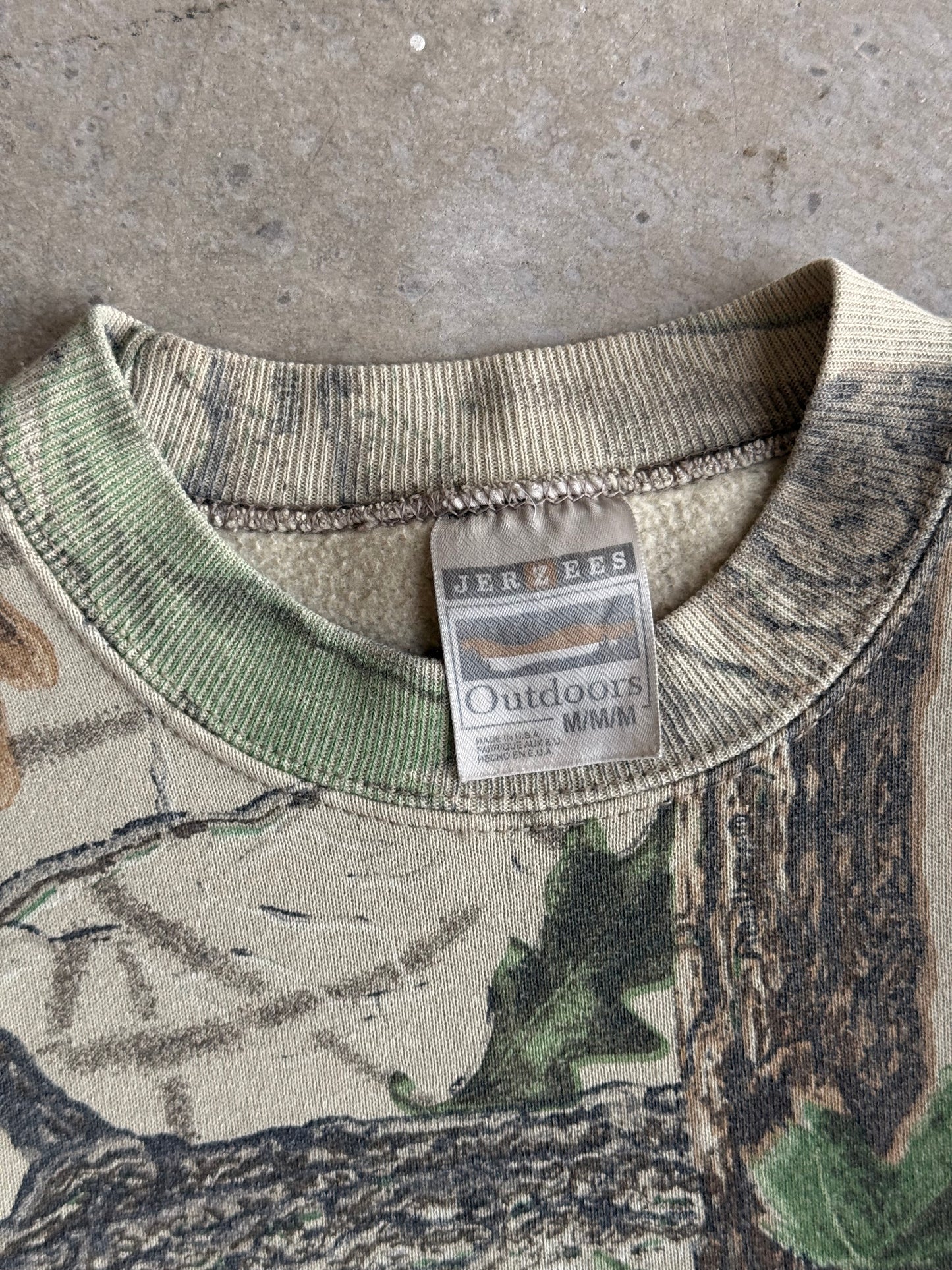 24 Vintage Faded Camo Crew - S