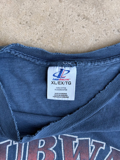 Vintage Distressed/Faded Mets x Yankees Subaway Series Tee - XL