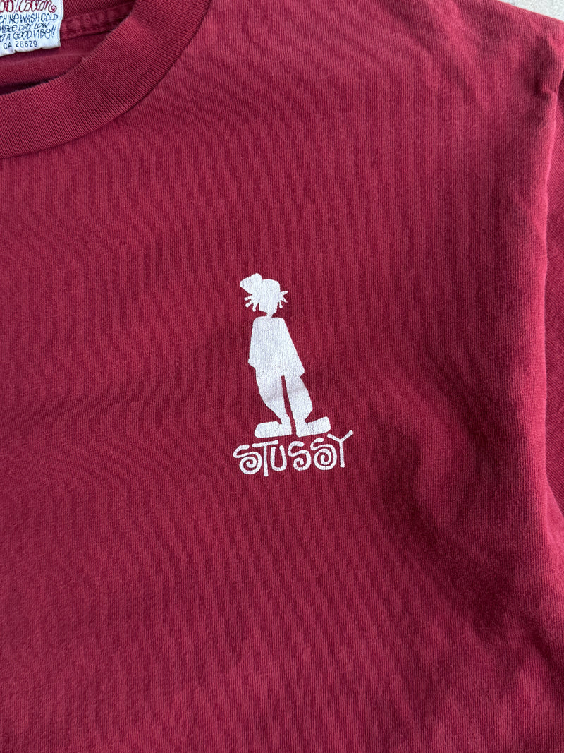 Vintage 90s Stussy Long Sleeve Tee - M