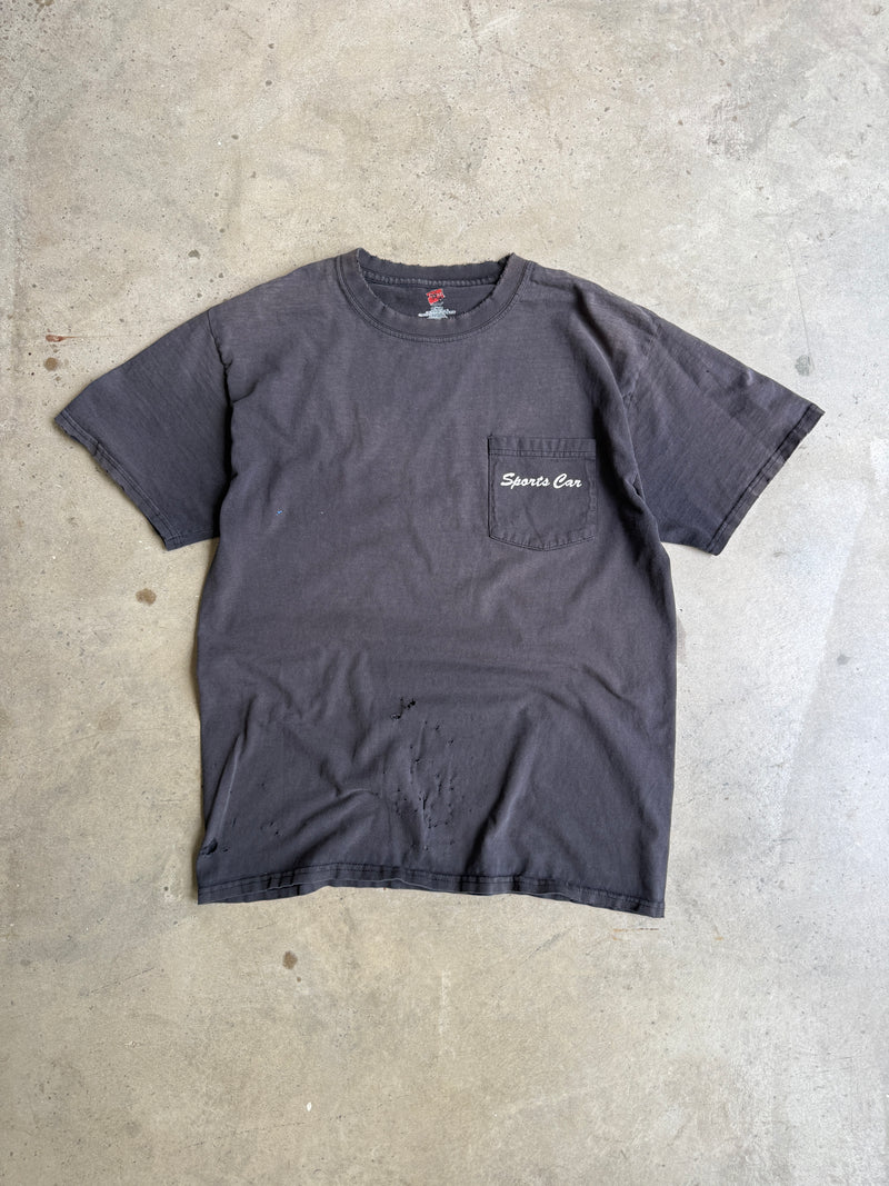 Vintage Faded/Thrashed Porche Stuttgart Tee - M