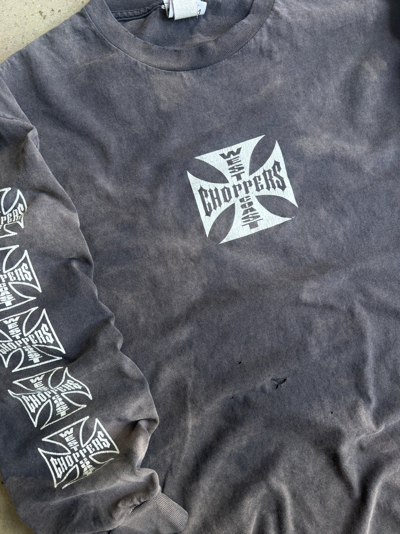 Vintage Faded West Coast Choppers Long Sleeve Tee - L