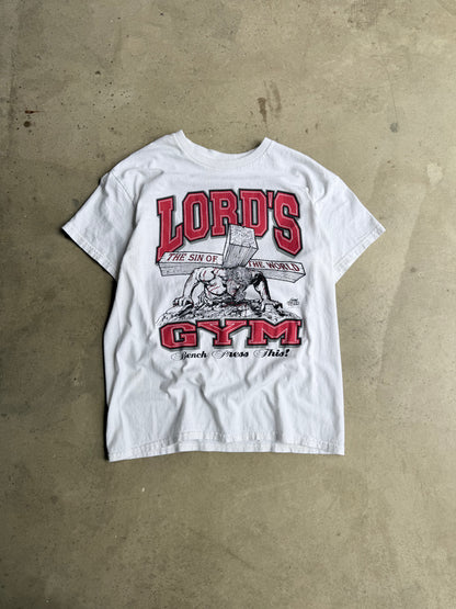 Vintage 2000s White Lords Gym Tee - MYA