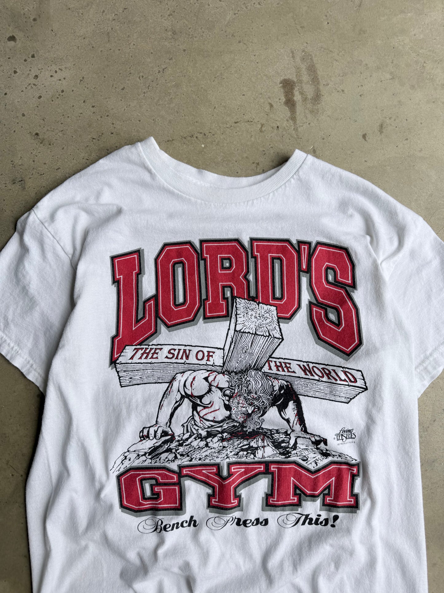 Vintage 2000s White Lords Gym Tee - MYA