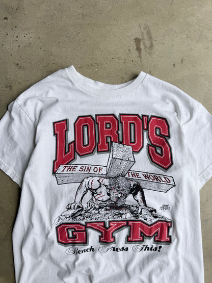 Vintage 2000s White Lords Gym Tee - MYA