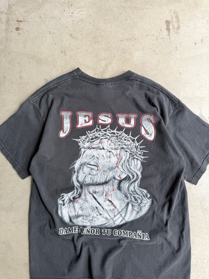 Vintage Spanish Jesus Graphic Tee - L
