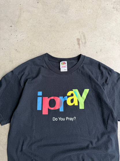 Vintage I Pray Graphic Tee - L