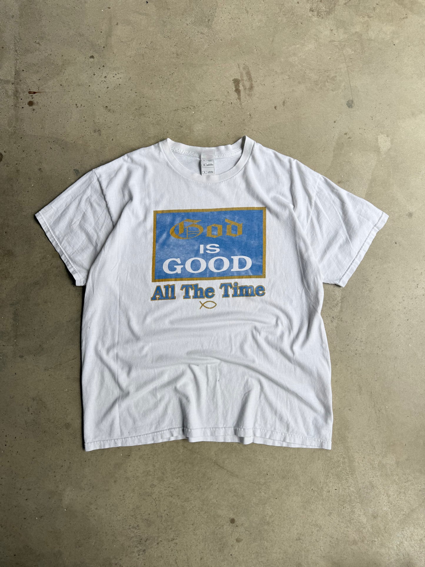 Vintage God Is Good All The Time Tee - XL
