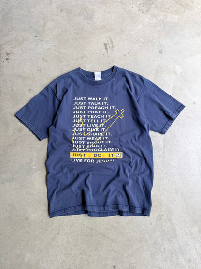 Vintage Just Walk It Graphic Tee - M