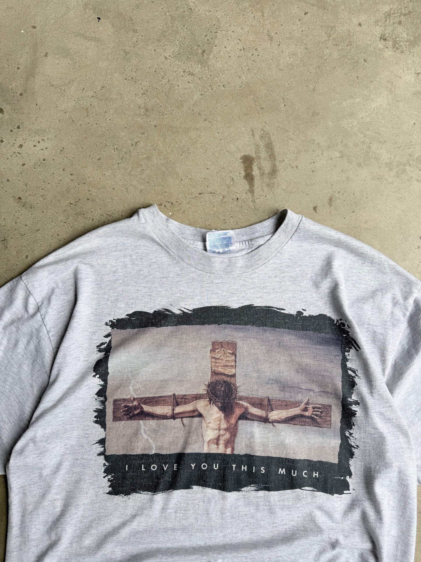 Vintage I Love You This Much Tee - L