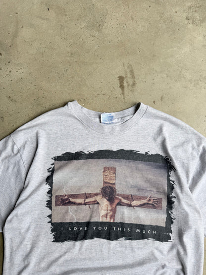 Vintage I Love You This Much Tee - L