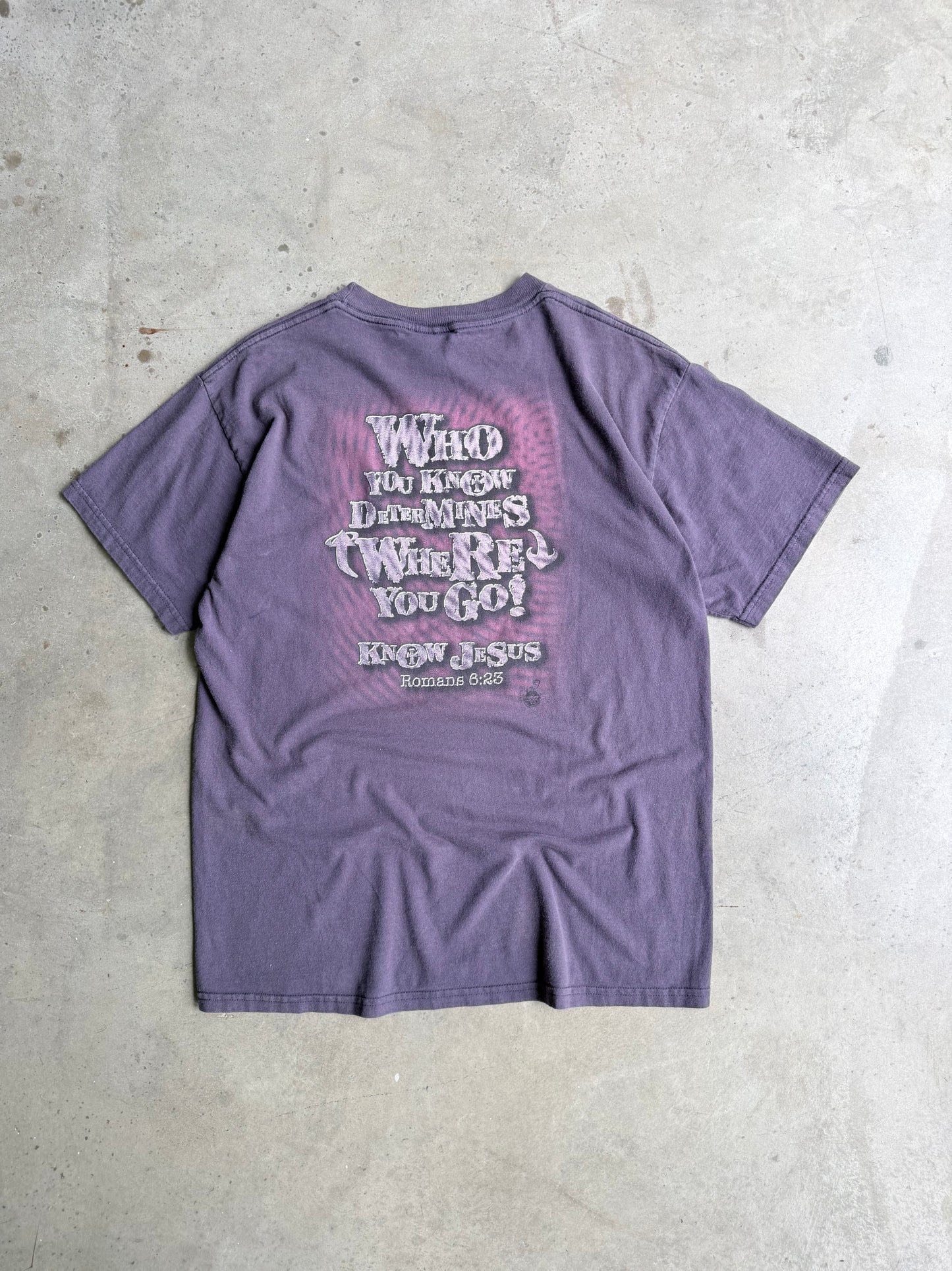 Vintage Know Jesus Romans 6:25 Tee - L