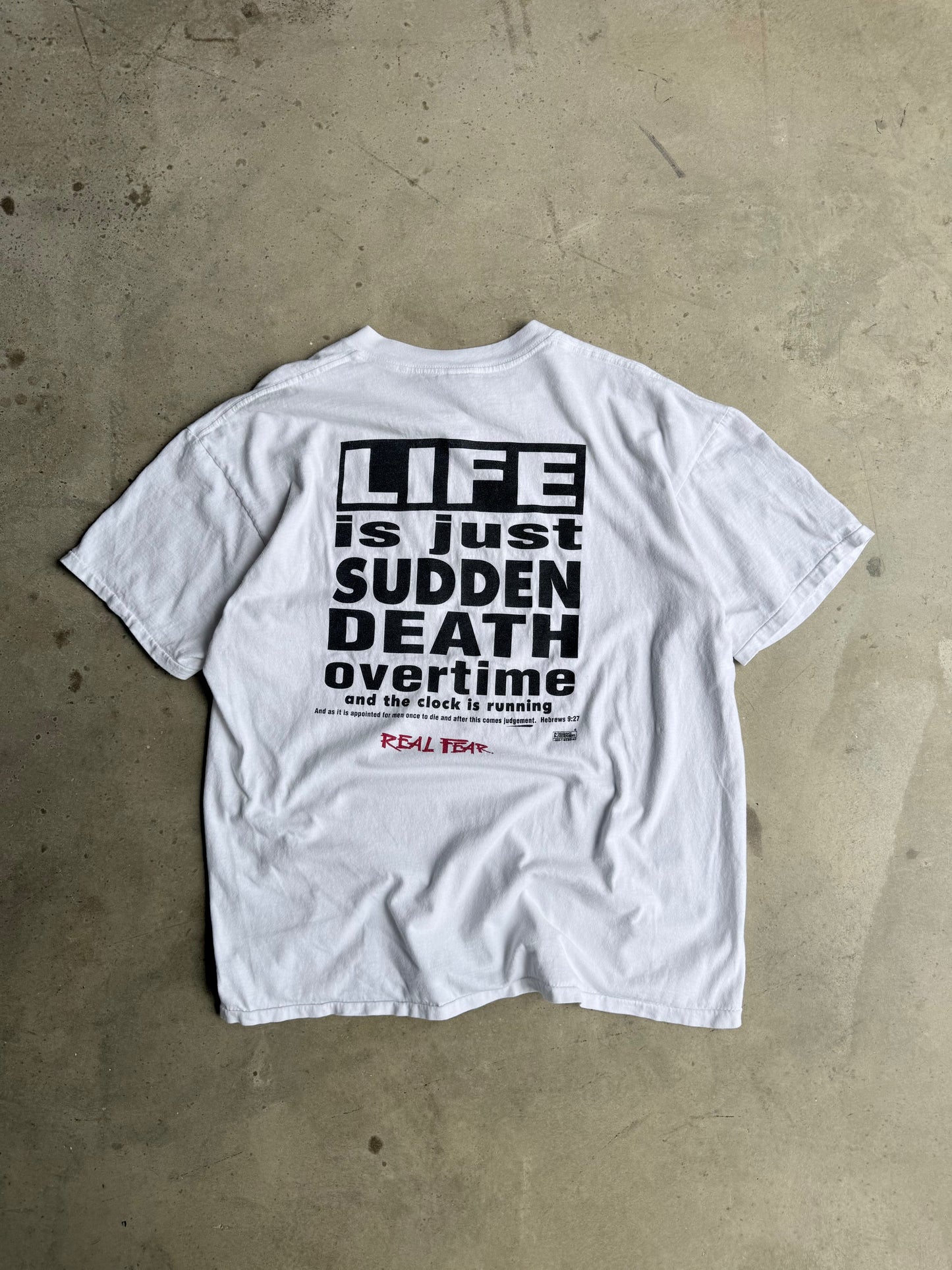 Vintage Real Fear Graphic Tee - XL