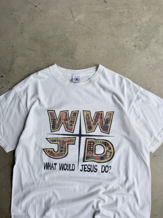 Vintage WWJD Tee - L