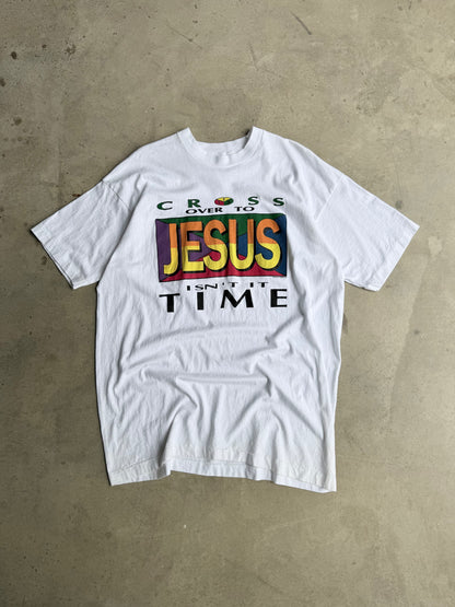 Vintage Cross Over To Jesus Tee - XXL