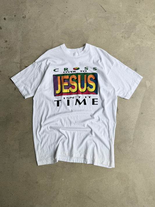 Vintage Cross Over To Jesus Tee - XXL