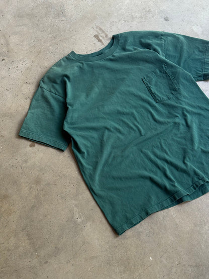 Vintage 90s Green Gap Pocket Tee - L