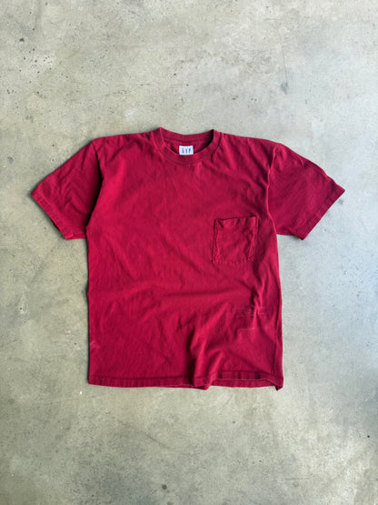 Vintage 90s Red Gap Pocket Tee - S