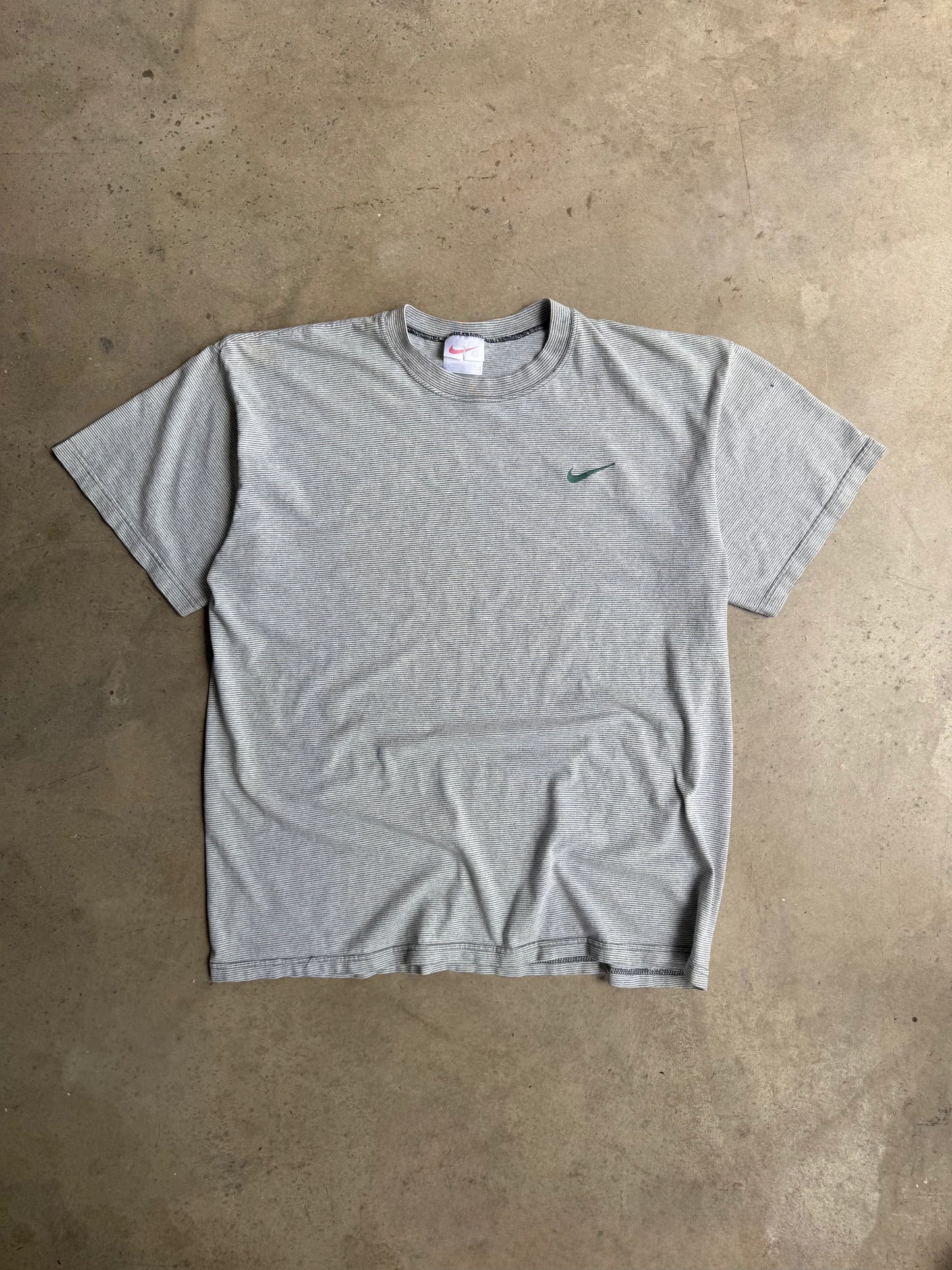 Vintage 90s Pinstripe Nike Tee - L