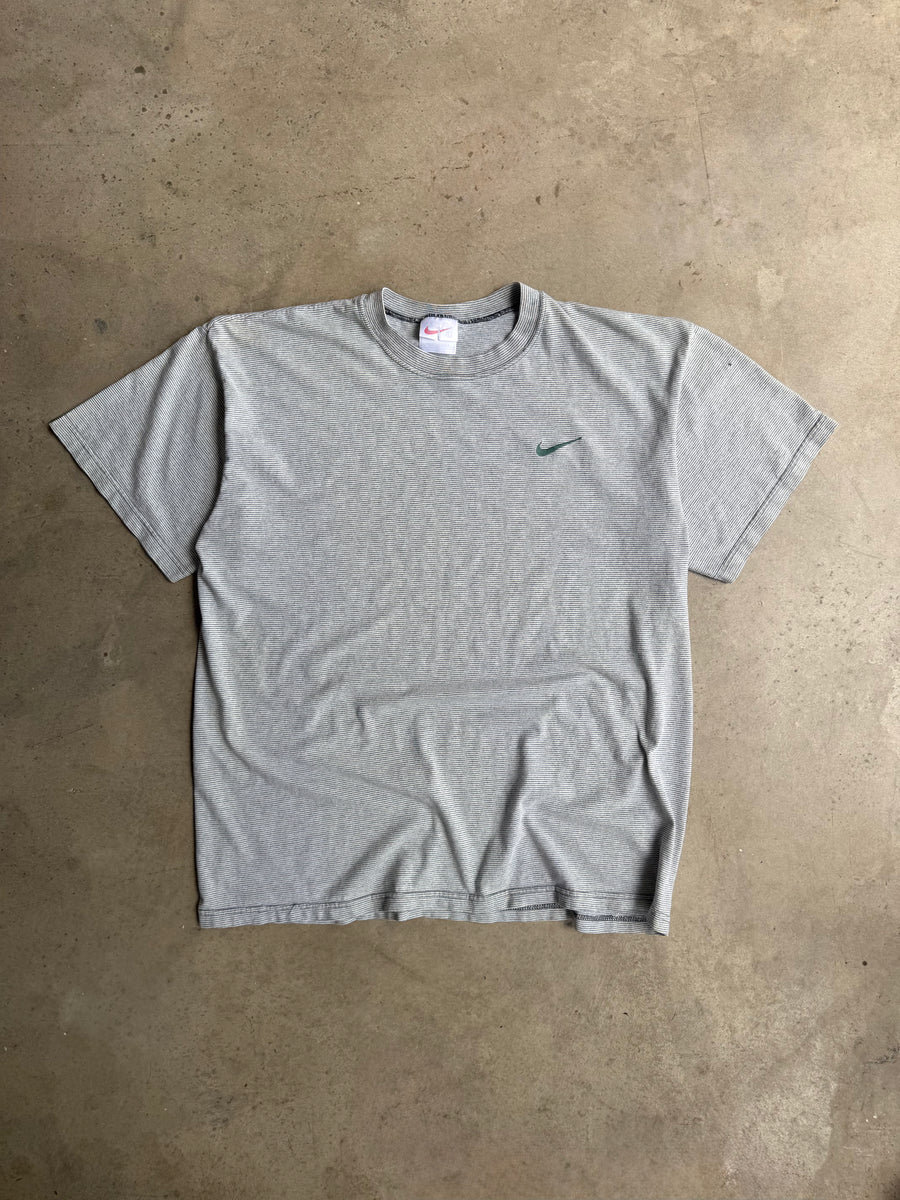 Vintage 90s Pinstripe Nike Tee - L