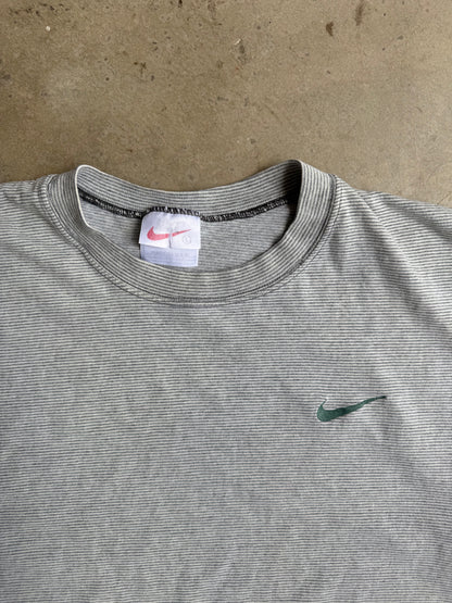 Vintage 90s Pinstripe Nike Tee - L