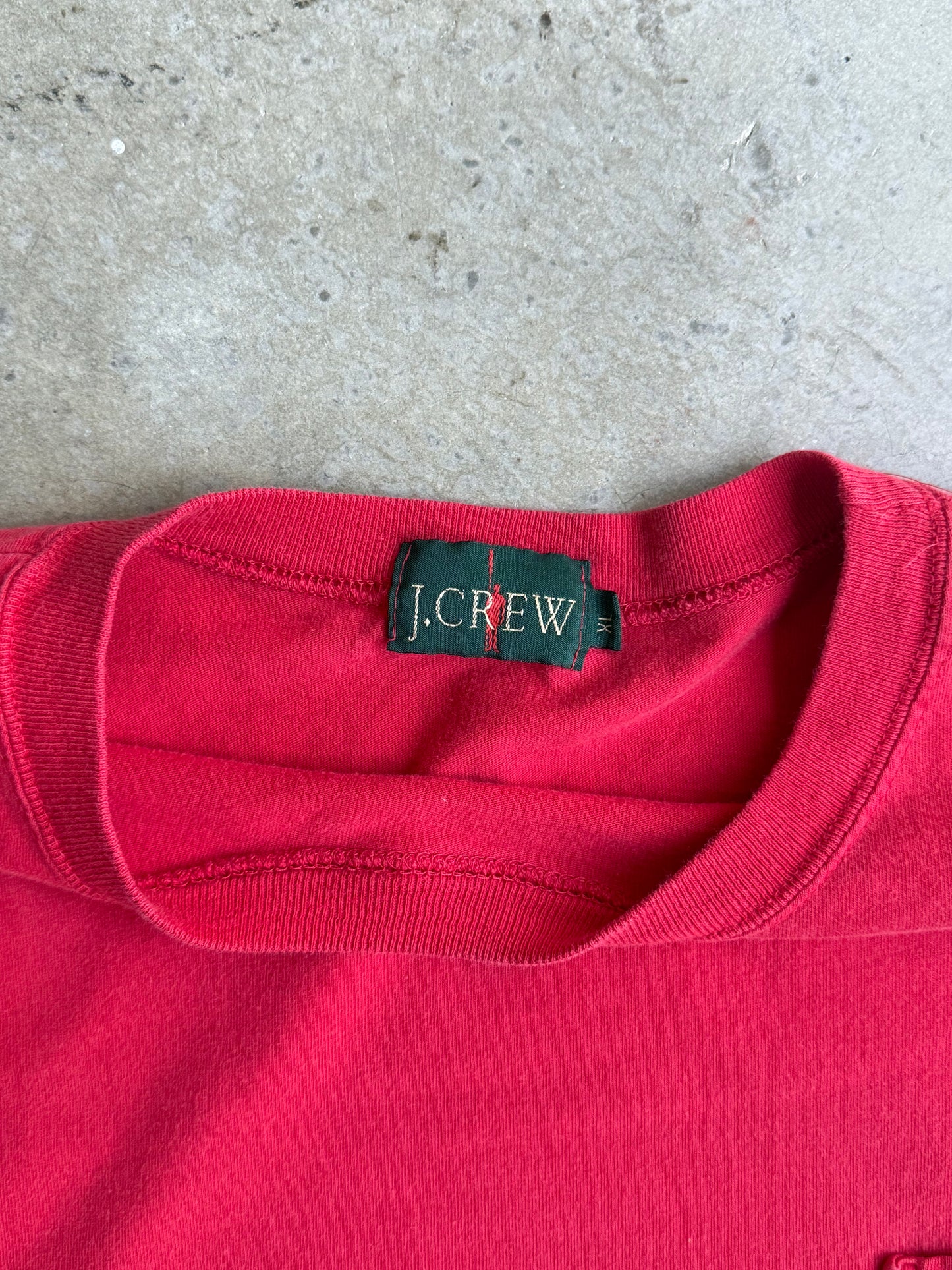 Vintage J.Crew Red Long Sleeve Tee - XL