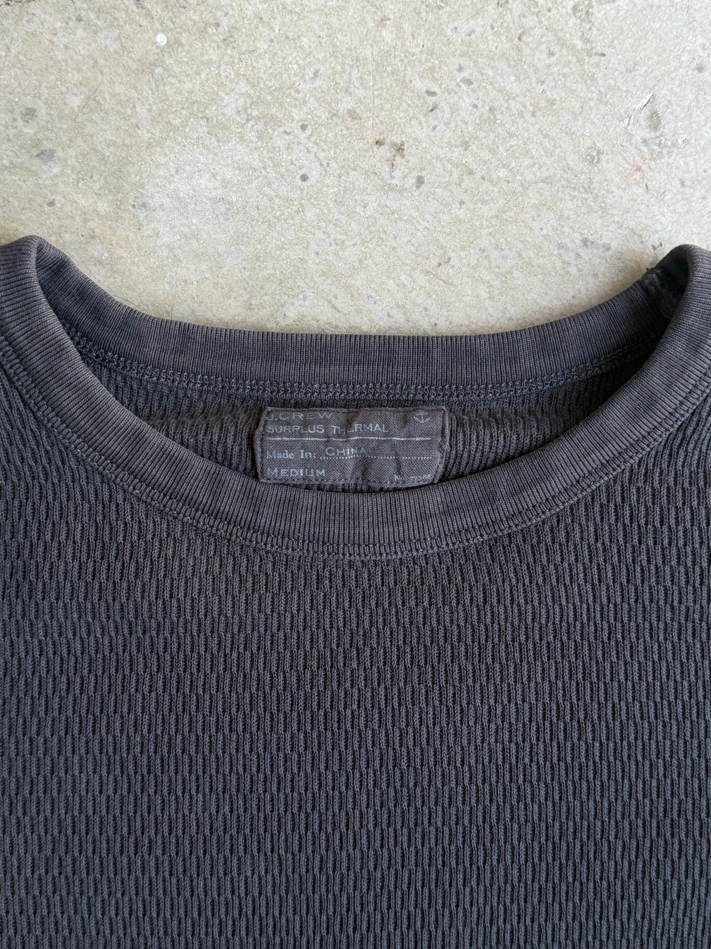 Vintage J.Crew Thermal Long Sleeve Tee - S
