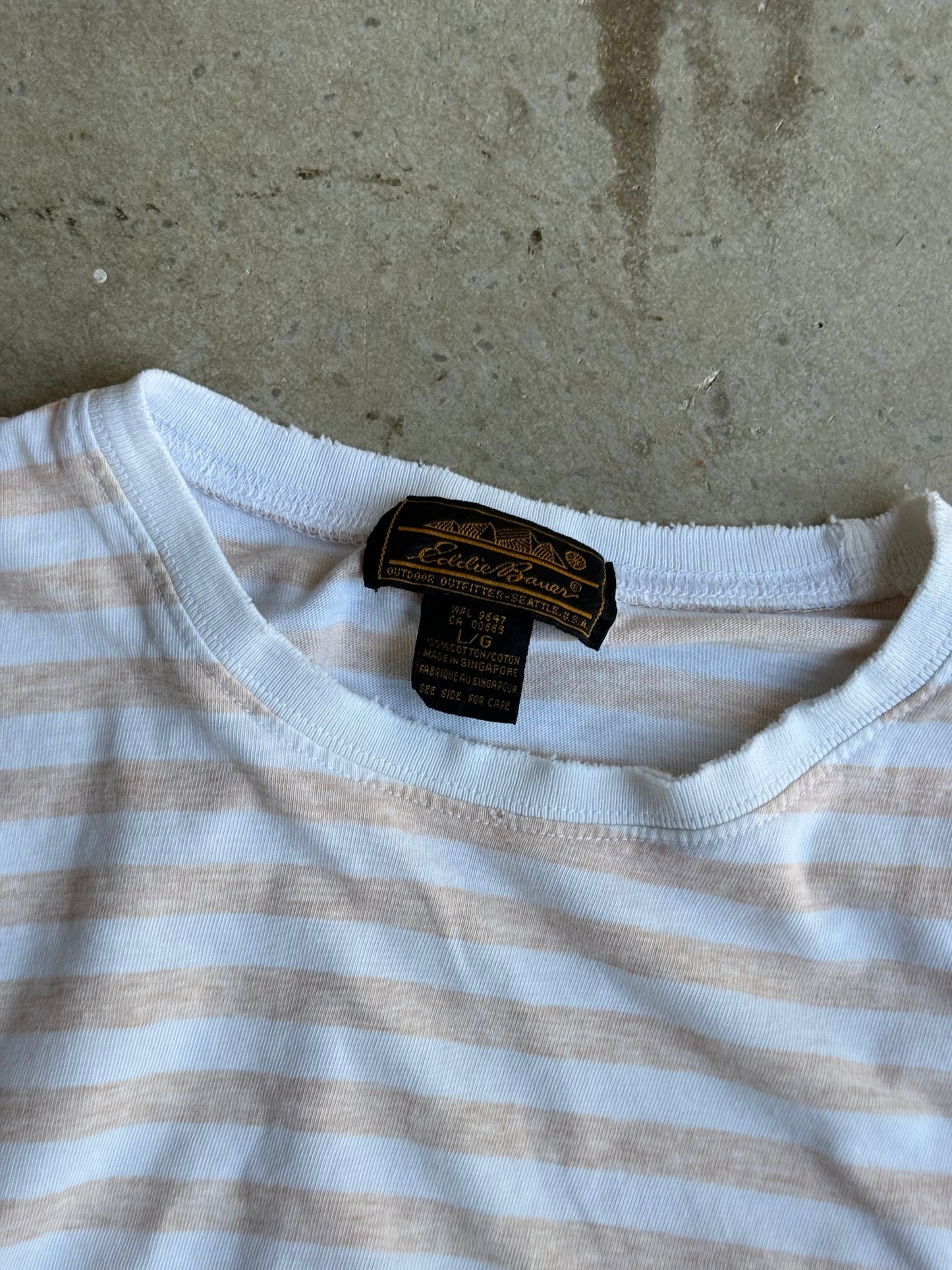 Vintage Eddie Bauer Striped Tee - L