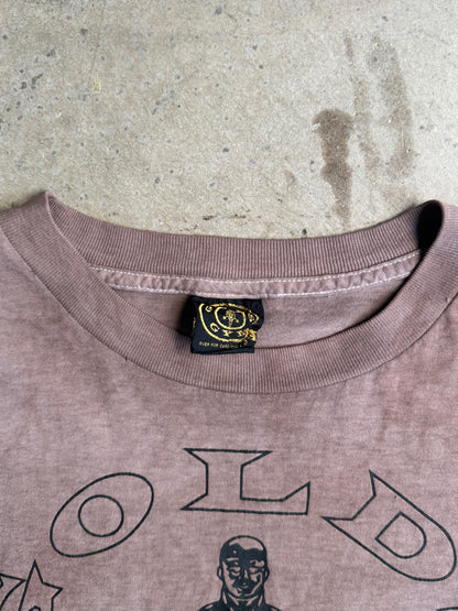 Vintage Brown Gold Gym Cropped Tee - XXL