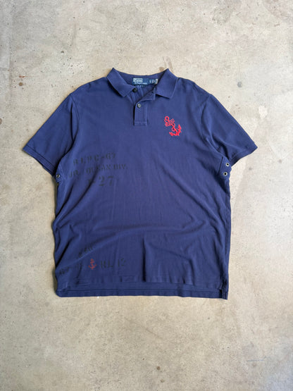 Vintage Blue Sailor Polo Ralph Lauren Tee - L