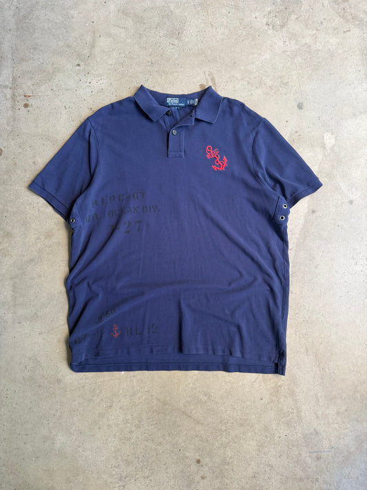Vintage Blue Sailor Polo Ralph Lauren Tee - L