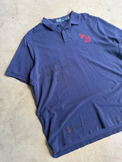 Vintage Blue Sailor Polo Ralph Lauren Tee - L