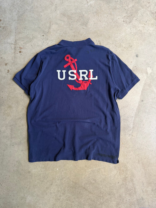 Vintage Blue Sailor Polo Ralph Lauren Tee - L