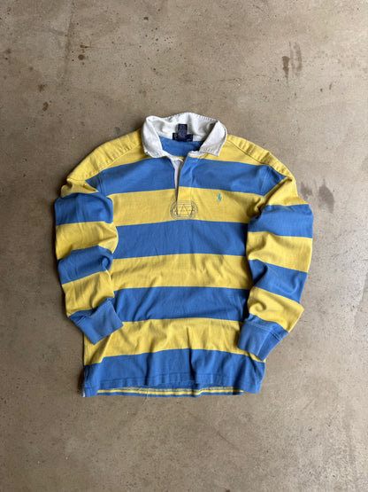 Vintage Blue And Yellow Polo Ralph Lauren Rugby Tee - S