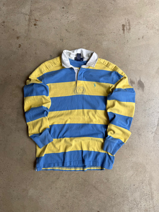 Vintage Blue And Yellow Polo Ralph Lauren Rugby Tee - S