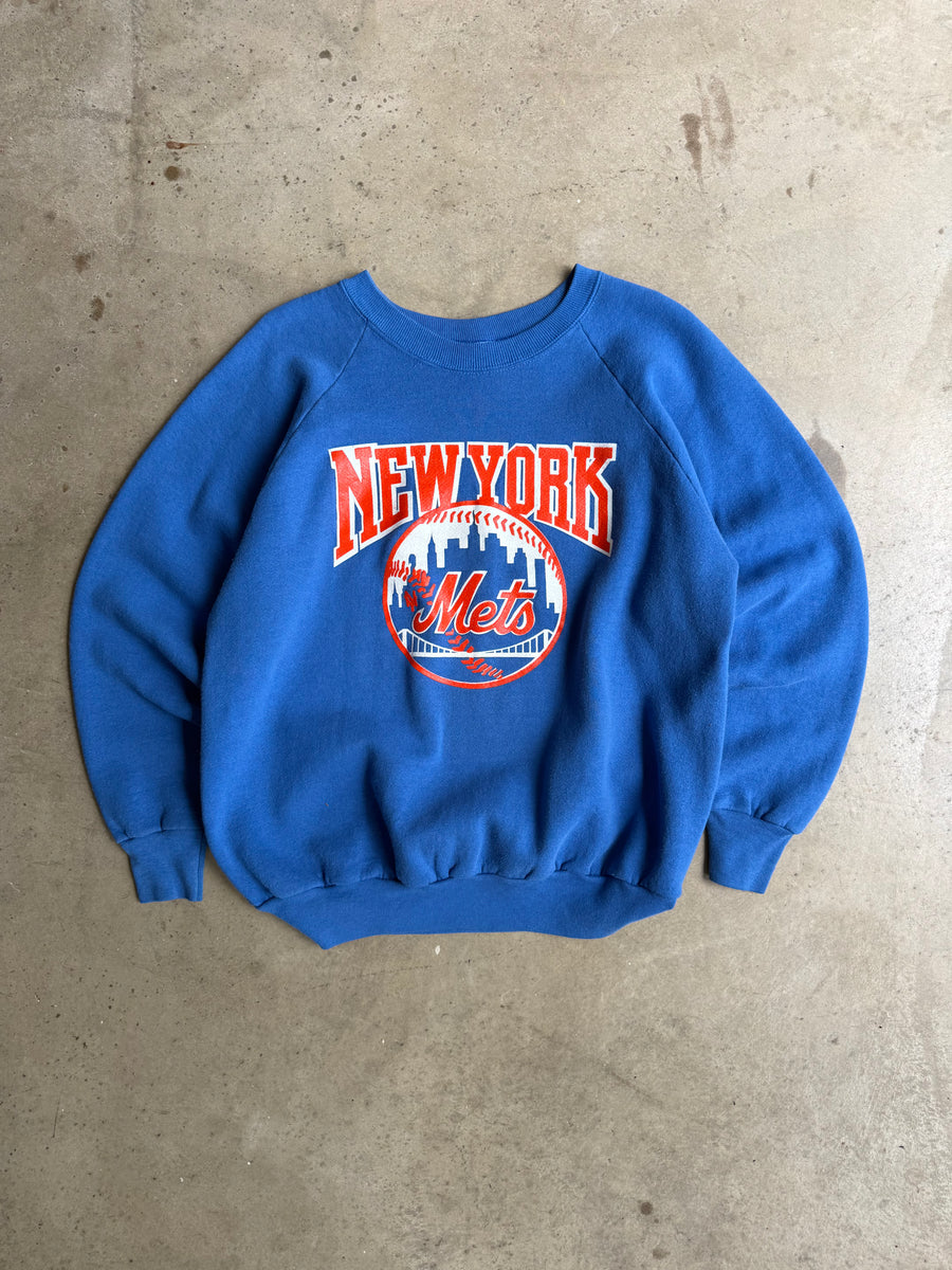 Vintage New York Mets Crew Tee - L