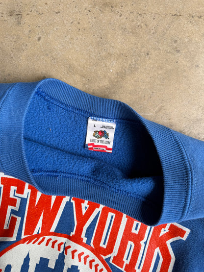 Vintage New York Mets Crew Tee - L