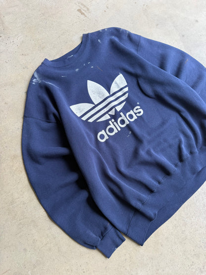 Vintage Adidas Paint Splatter Crew Tee - XL