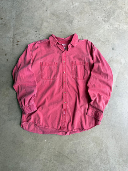 Vintage 90s Red Marlboro Button Down Tee - XL