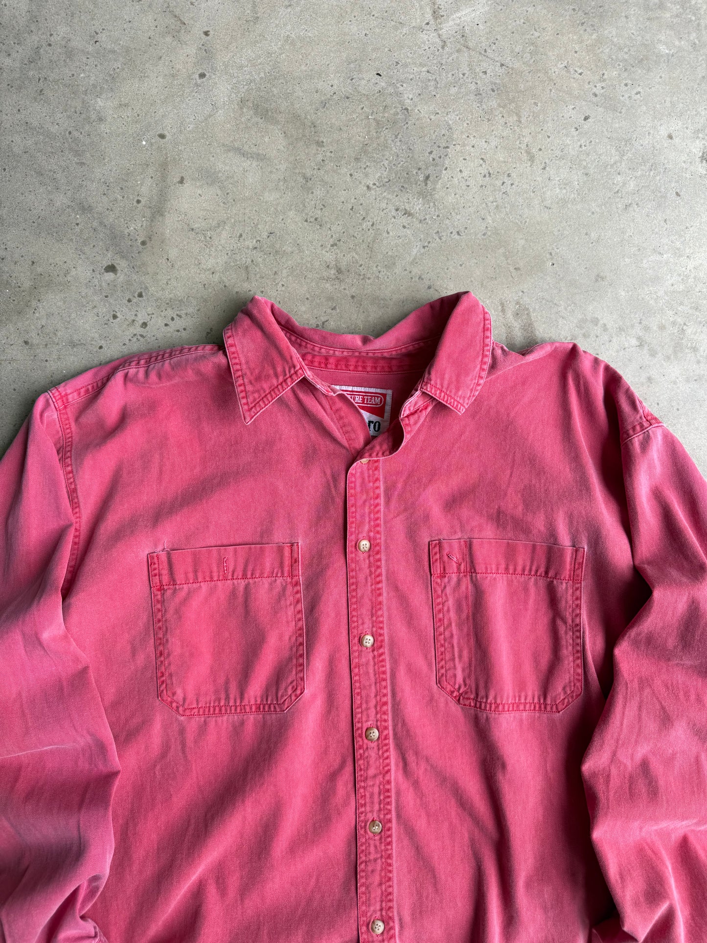Vintage 90s Red Marlboro Button Down Tee - XL